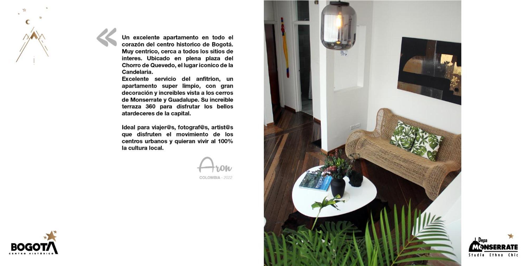 Depa Monserrate - Charming Historic Nest With Breathtaking Mountain Views - Apartaestudio Bogotá Eksteriør billede