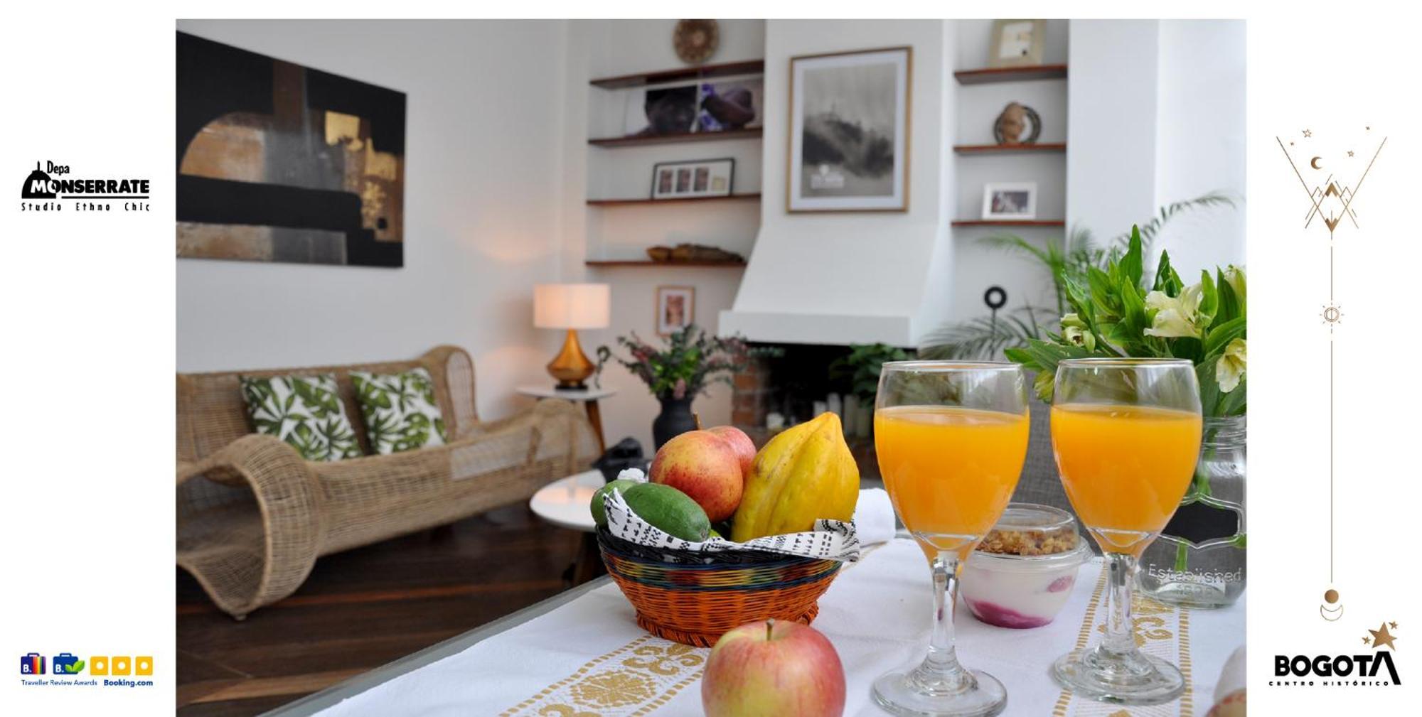 Depa Monserrate - Charming Historic Nest With Breathtaking Mountain Views - Apartaestudio Bogotá Eksteriør billede